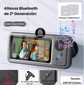 Soporte Impermeable para Celular con Parlante Bluetooth — Rotación 360° para Baño