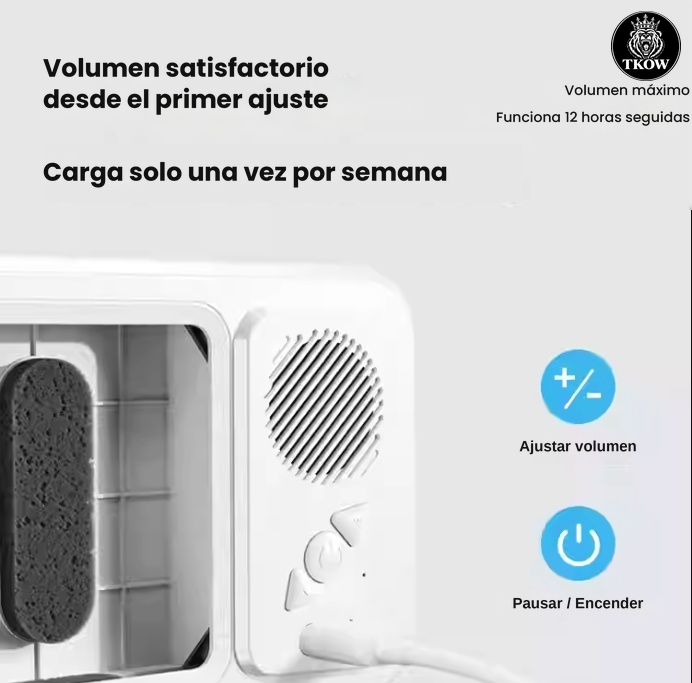 Soporte Impermeable para Celular con Parlante Bluetooth — Rotación 360° para Baño